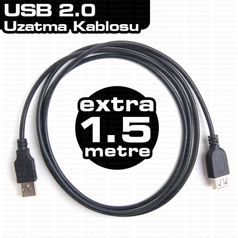 DARK Dark DK-CB-USB2EXTL150 1.5m USB 2.0 Uzatma Kablosu