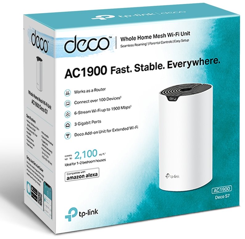 TP-LINK DECO S7 (1-PACK) AC1900 Whole Home Mesh Wı-Fı System