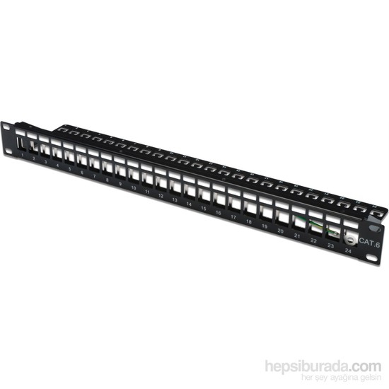 DIGITUS DN-91411-1 Cat6 (24 Port) Boş Patch Panel