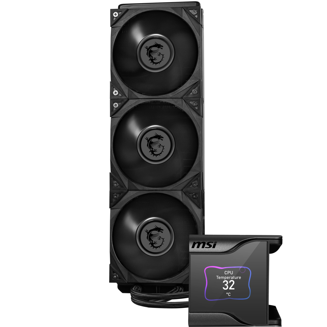 MSI MSI MEG CORELIQUID S360 360 mm Silent ARGB LCD Ekranlı İşlemci Sıvı Soğutucu