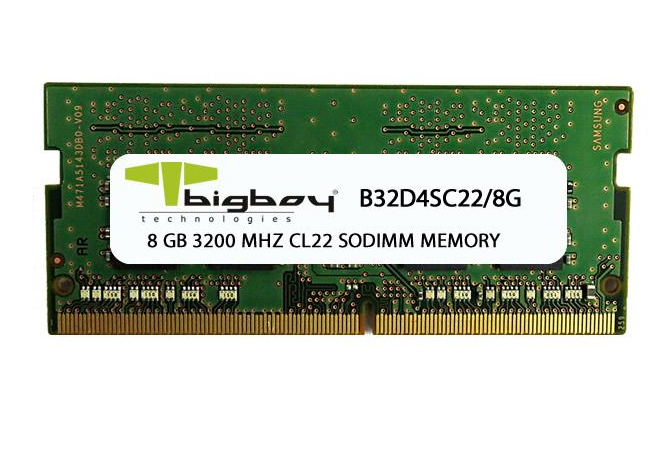 BIGBOY B32D4SC22/8G Bigboy 8GB DDR4 3200MHz CL22 Notebook Rami