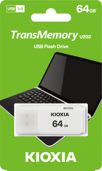TOSHIBA 64GB USB2.0 KIOXIA BEYAZ USB BELLEK LU202W064GG4