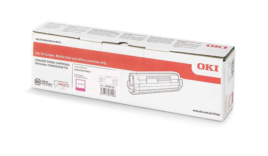 OKI 47095702 TONER-M-C824/C834/C844-5K KIRMIZI TONER 5000 SAYFA