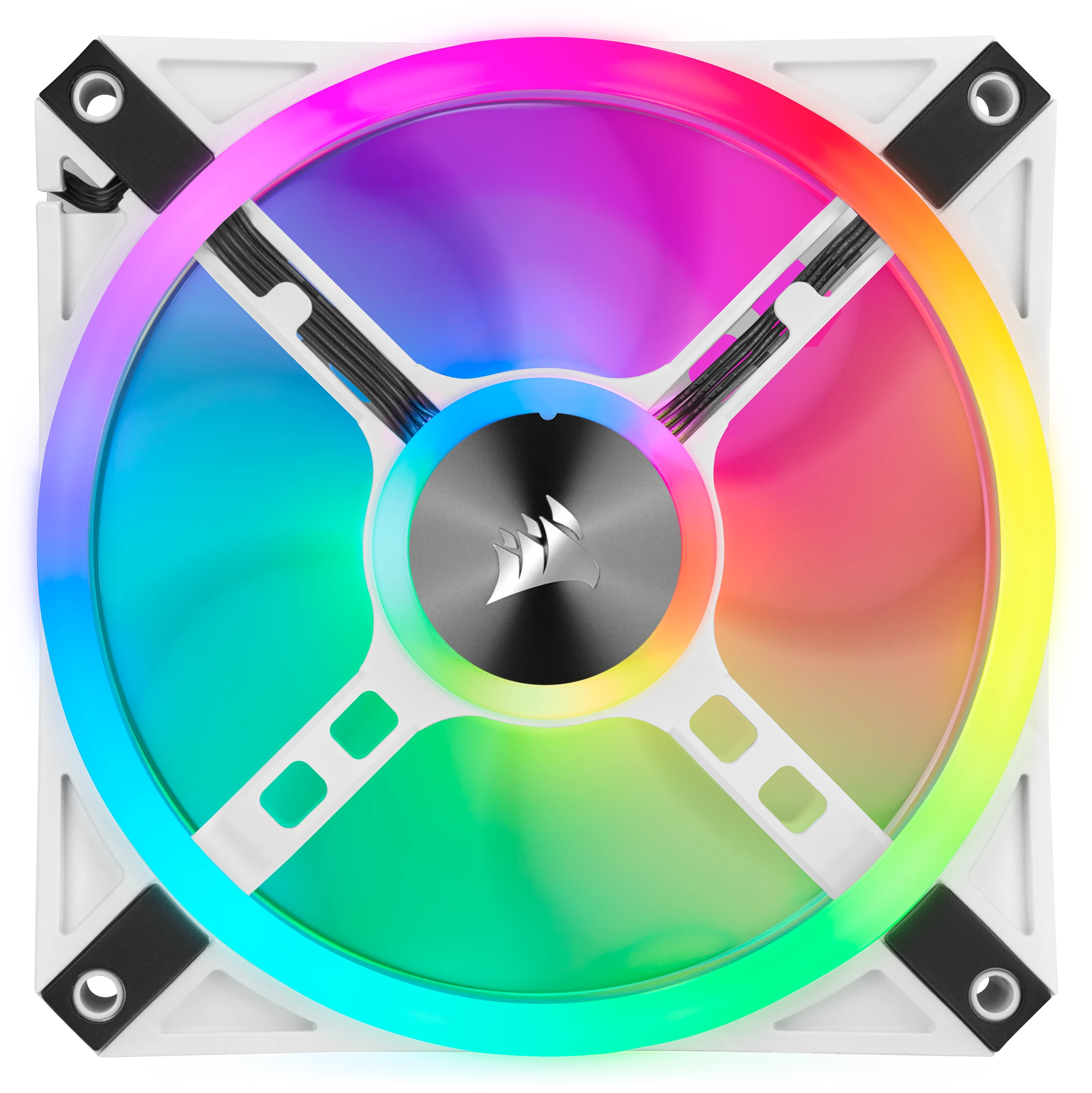 CORSAIR QL Series, WHITE QL120 RGB-CO-9050103-WW-120mm RGB LED Fan, Single Pack-22369