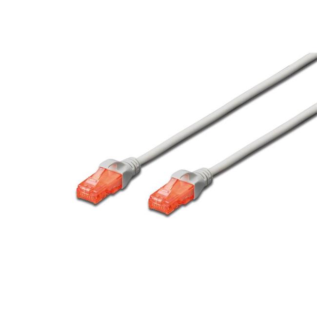 DIGITUS Patch Kablo, U-UTP, CAT. 6, 3metre, AWG 26/7, Cu, LSZH, gri renk DK-1617-030