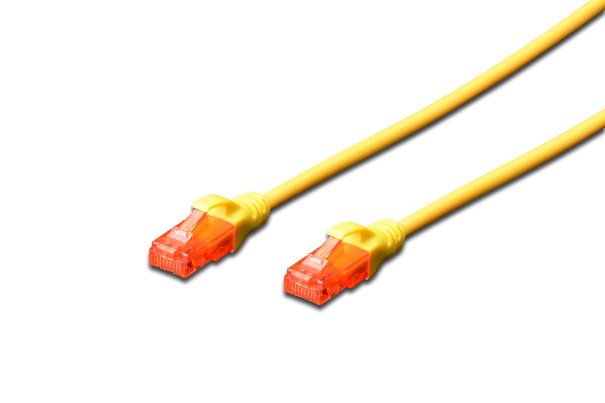 DIGITUS Patch Kablo, U-UTP, CAT. 6, 0.5 metre, AWG 26/7, Cu, LSZH, sarı renk DK-1617-005/Y