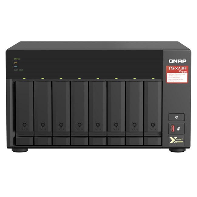 QNAP TS-873A-8GB RAM 8 Hdd Yuvalı Tower NAS