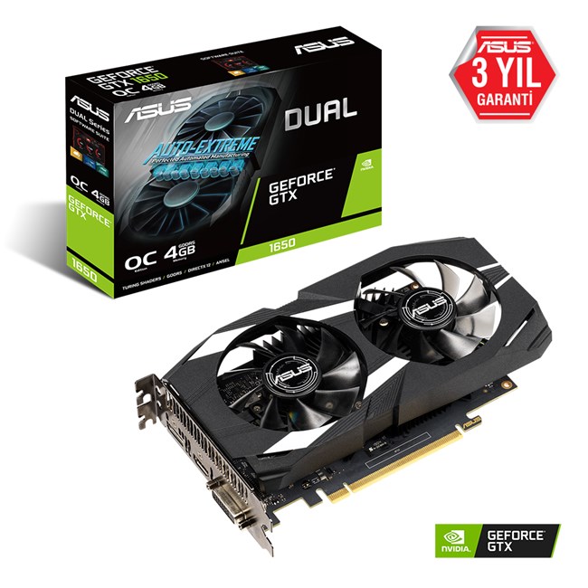 GeForce Dual GTX 1650 OC V2 4GB GDDR6 128B