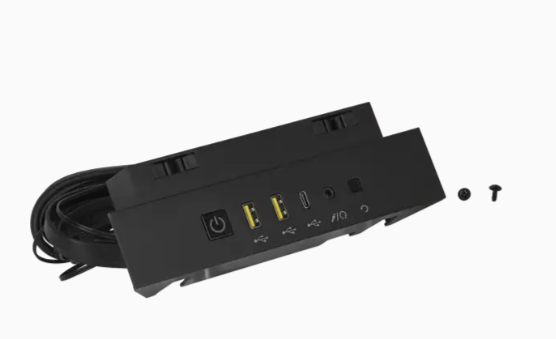 CORSAIR CC-8900488 iCUE 5000X/5000D/5000D AIRFLOW I/O Panel, Black