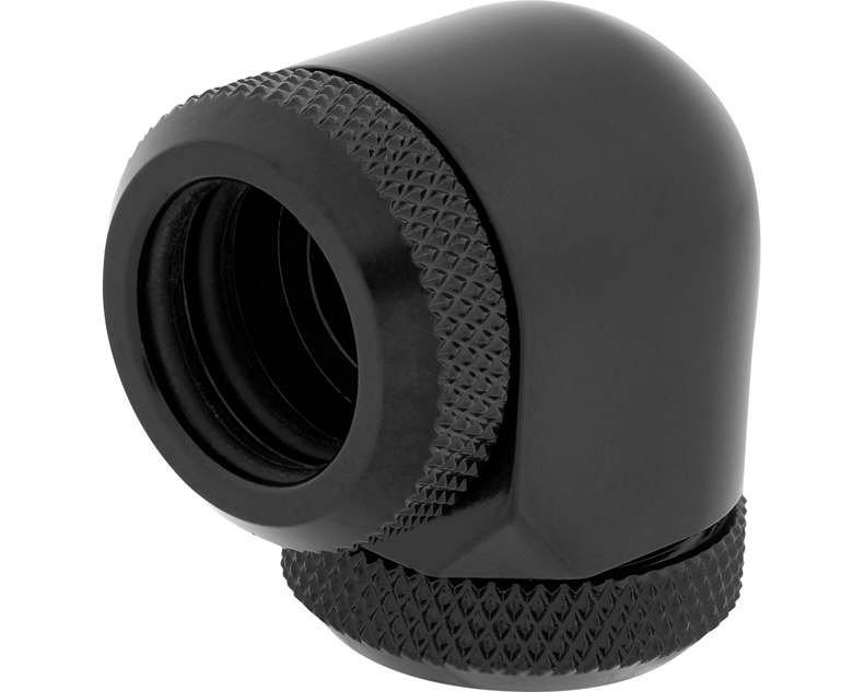 CORSAIR CX-9052015-WW Fitting (hard tube) ,XF Hardline 2-pack (90° Angled 14mm OD compression; black)