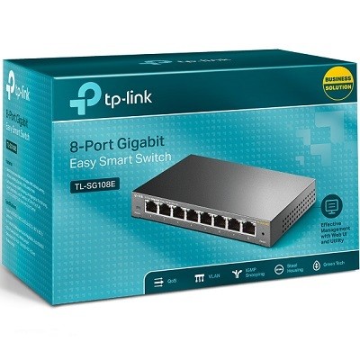 TP-LINK Tp-Link TL-SG108E Gigabt Desktop EasySmart Switch*