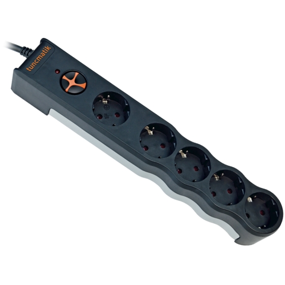 TUNÇMATIK POWERSURGE 5 ENERJI KORUMA PRIZI SIYAH 1050 JOULE (TSK6136)