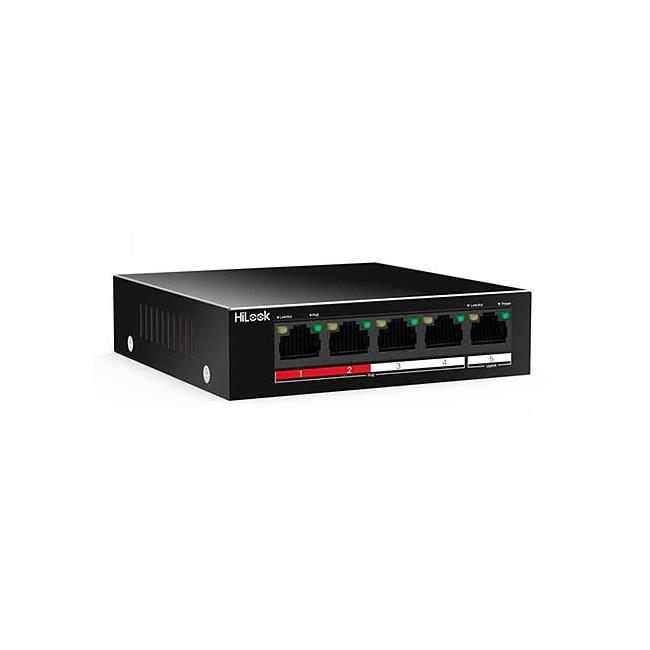 HILOOK NS-0105P-35 4 PORT 10/100+ 1x10/100 UPLINK 35W POE SWITCH