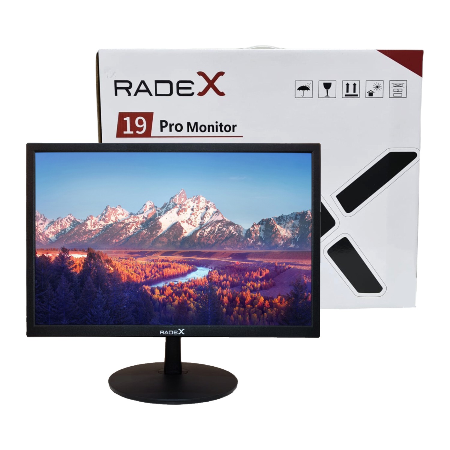 RADEX RD-19P 19" 60HZ 5ms (HDMI+VGA+RCA+USB+AUX+SPEAKER) Full HD LED Monitör-23383