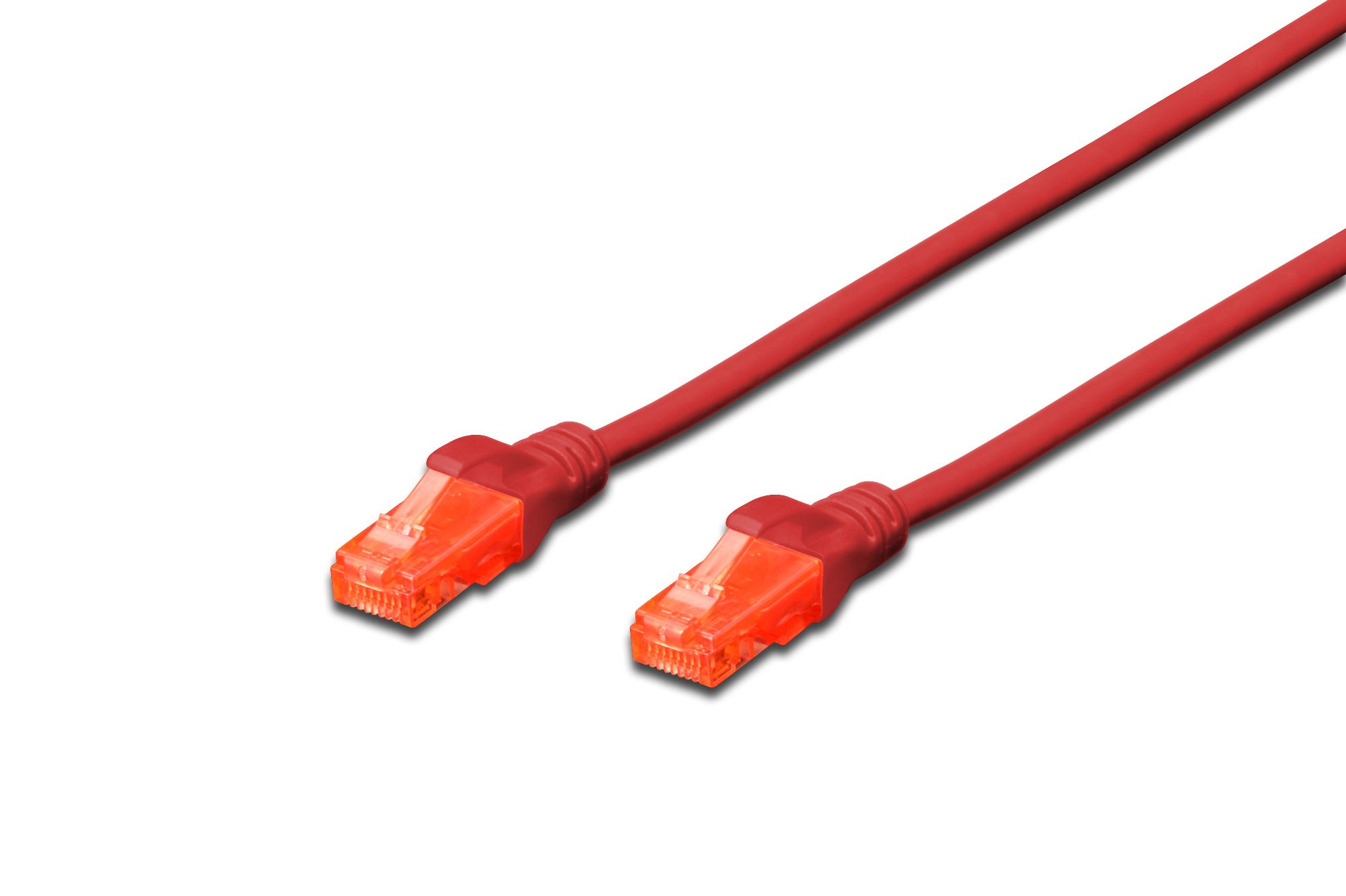DIGITUS Patch Kablo, U-UTP, CAT. 6, 0.5 metre, AWG 26/7, Cu, LSZH, kırmızı renk DK-1617-005/R