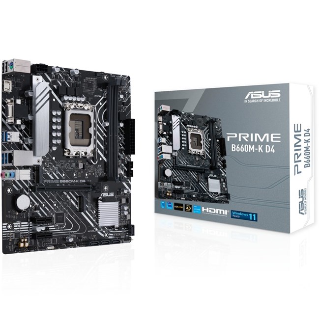 ASUS PRIME B660M-K D4 DDR4 5333 (OC) M.2 mATX 1700p