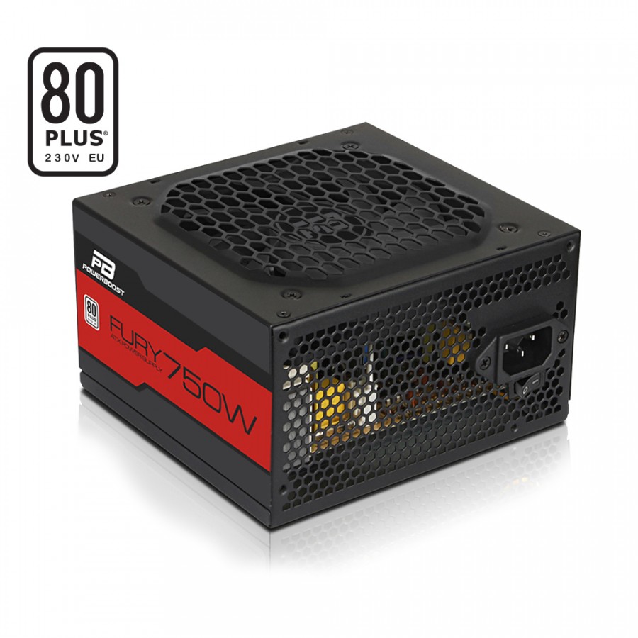 POWER BOOST BST-ATX750WEU FURY 750w 80+ 12cm Fanlı ATX PSU BST-ATX750WEU