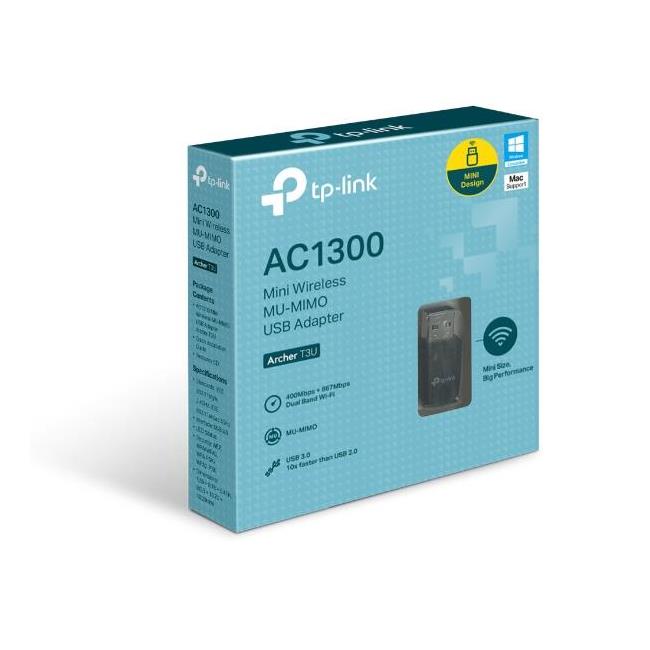 TP-LINK ARCHER T3U 1300 MBPS KABLOSUZ DUAL BAND USB ADAPTOR