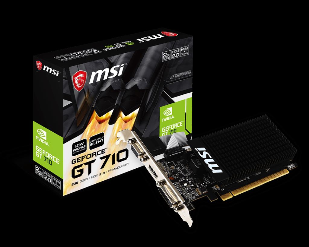 MSI GT710 2GB (GT 710 2GD3H LP) GDDR3 64BIT HDMI/DVI/VGA