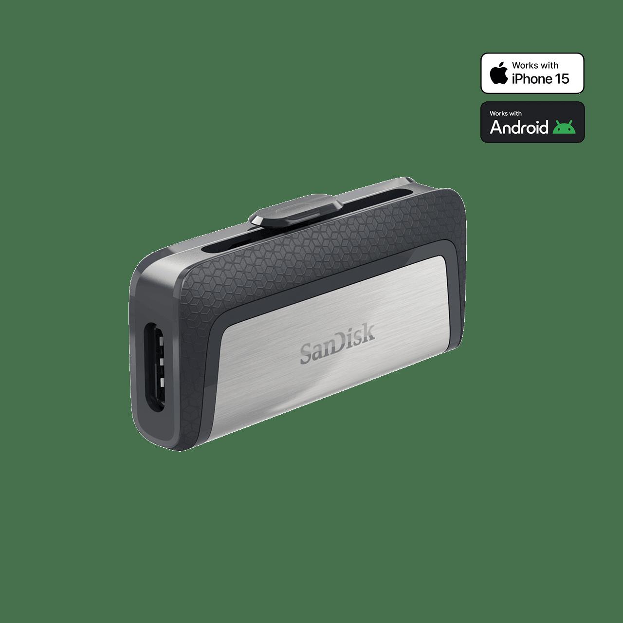 SANDISK 128GB Ultra Dual Drive Type C USB 3.1 Gri USB Bellek