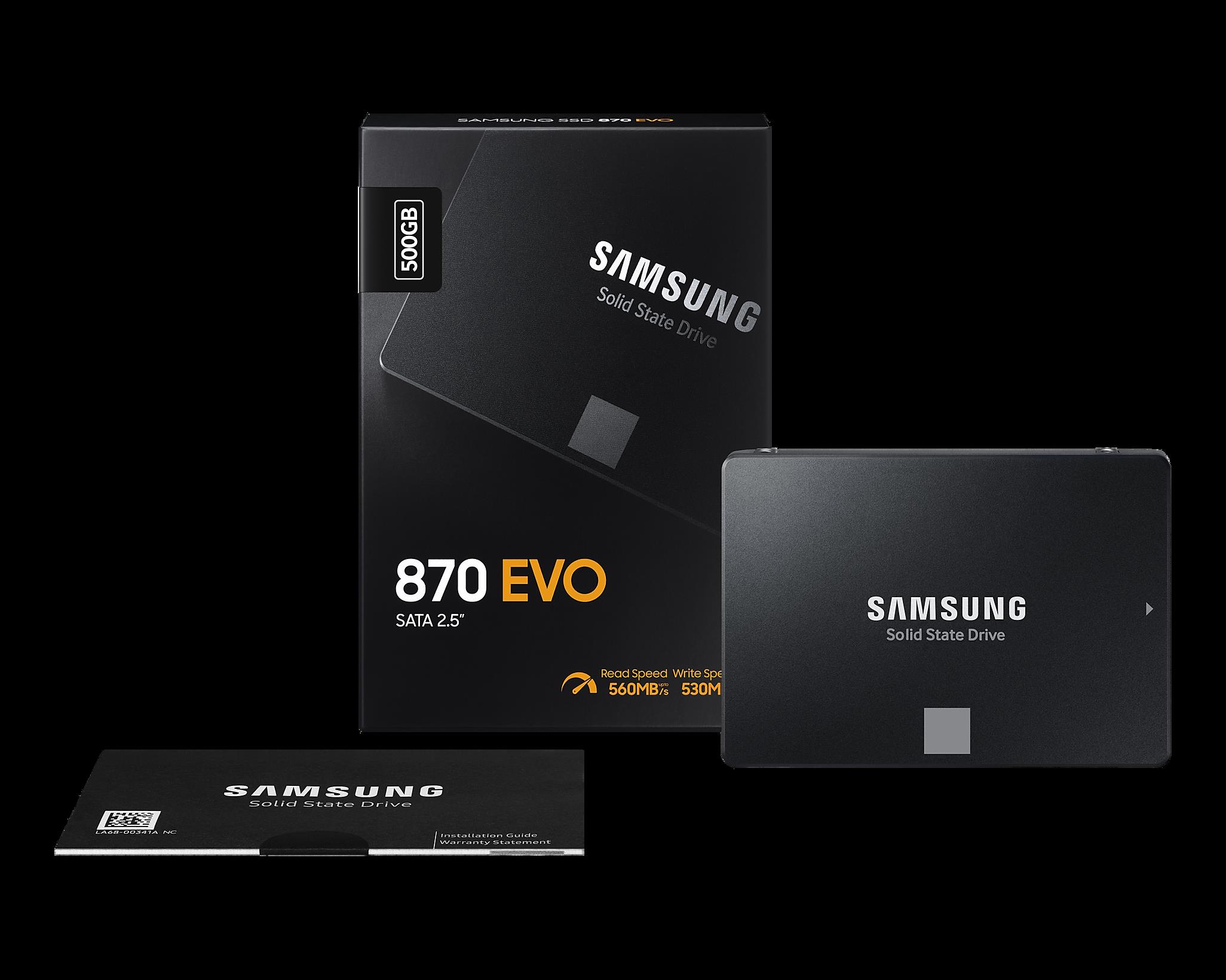 SAMSUNG 500GB 870 Evo Sata 3.0 560-530MB/s 2.5" Flash SSD-22683