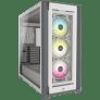 CORSAIR CC-9011213-WW ICUE 5000X TAMPERLI CAM YAN PANEL MID TOWER BILGISAYAR KASASI BEYAZ