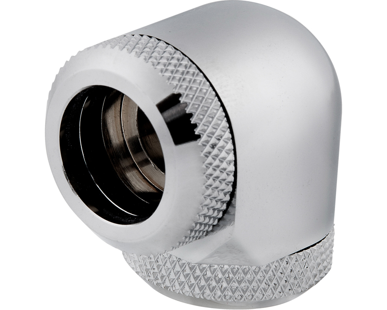 CORSAIR CX-9052014-WW Fitting (hard tube) ,XF Hardline 2-pack (90° Angled 14mm OD compression; chrome)