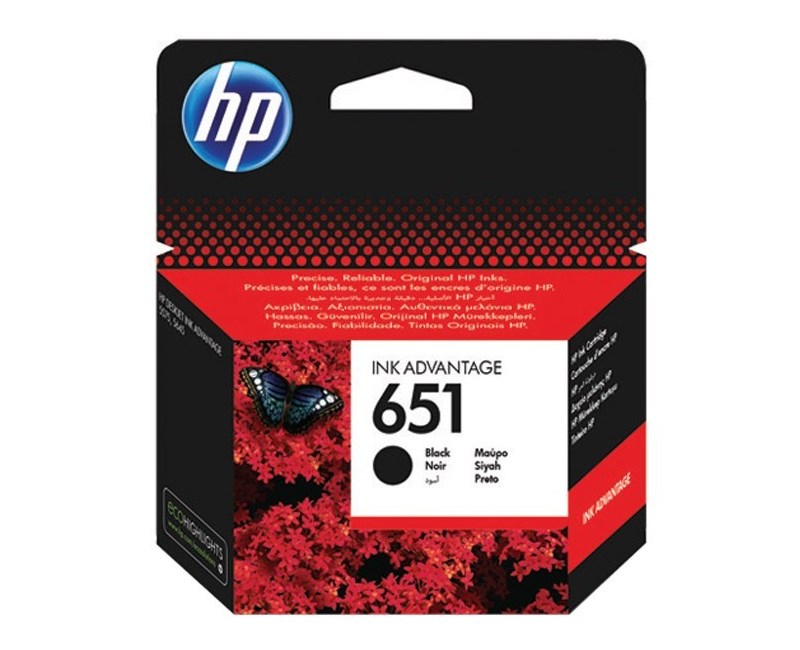 HP HP C2P10AE Siyah Mürekkep Kartuş (651)