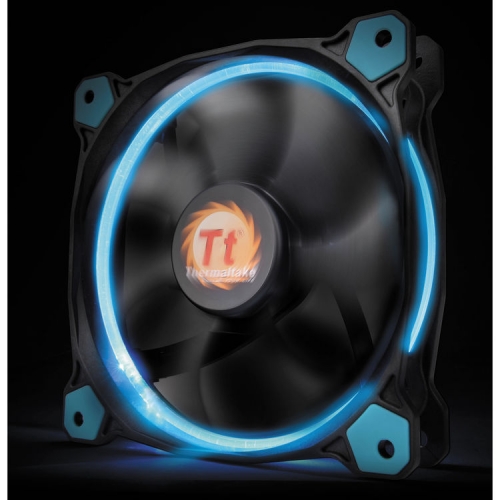 THERMALTAKE Thermaltake Riing 120mm Mavi Halka Ledli Titreşimsiz Kasa ve Radyatör Fanı