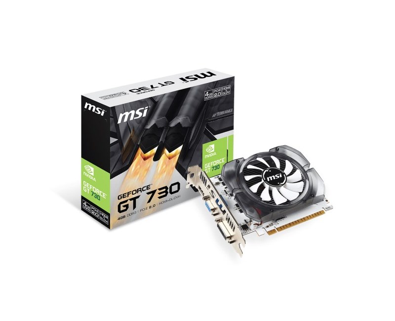 MSI N730-4GD3V2 N730-4GD3V2 GT730 4GB 128B DDR3 VGA DVI HDMI