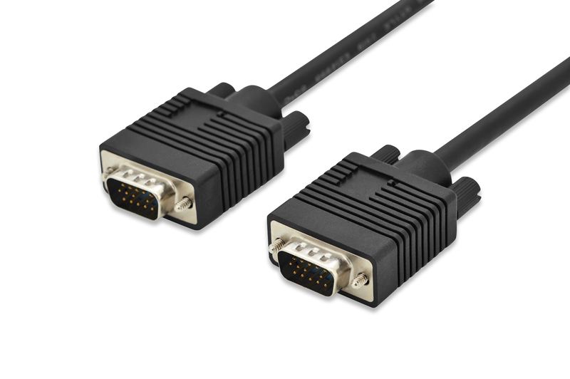 ASSMANN VGA monitör bağlantı kablosu, HD15 M/M, 3.0m, 3Koaksiyel/7C, 2xferrit, b AK-310103-030-S