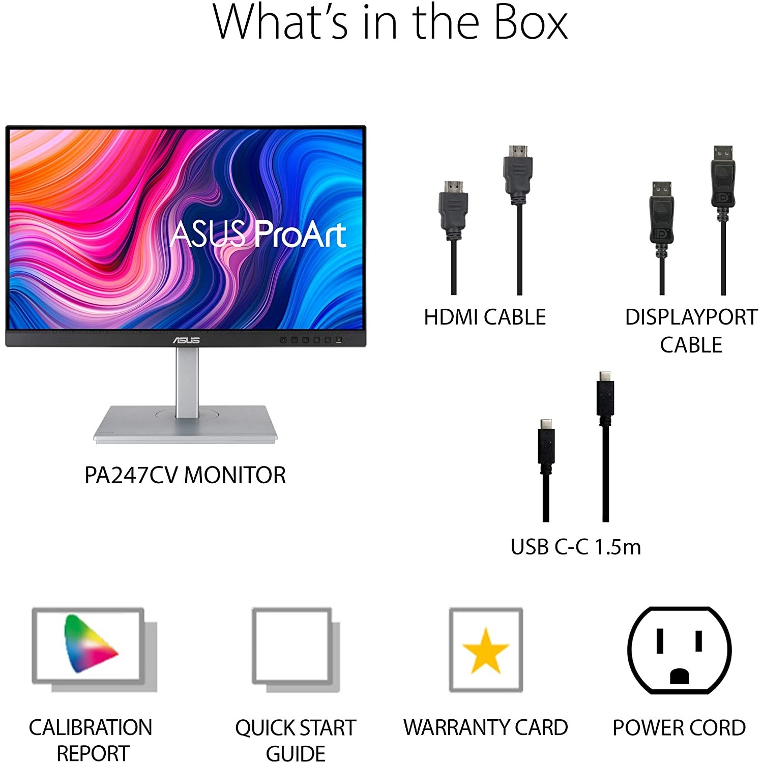 23.8 PA247CV FHD IPS 5MS 75HZ HDMI DP USB-C