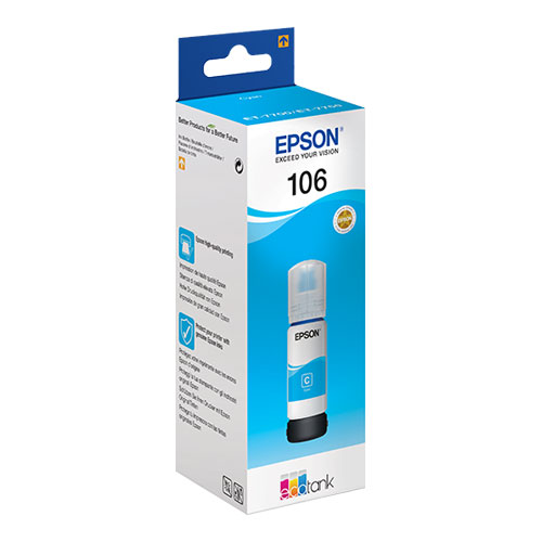 C13T00R240 Ecotank 106 Mavi/Cyan Mürekkep Şişe İnkjet Kartuş