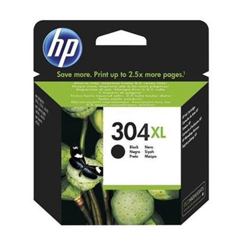 HP N9K08AE (304XL) SİYAH MÜREKKEP KARTUŞU 300 SAYFA 2630-2632
