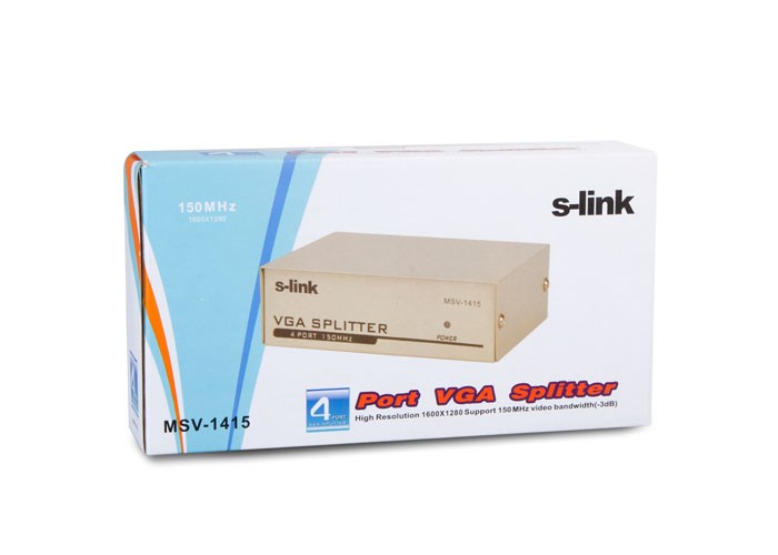 S-LINK S-Link MSV-1415 4 VGA 150Mhz Monitör Çoklayıcı-37483