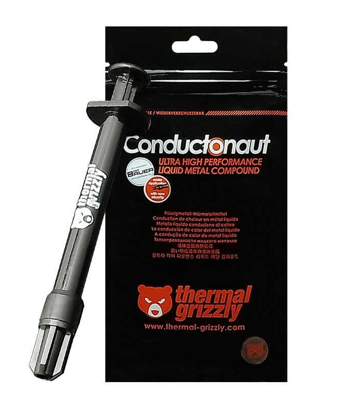 THERMALGRIZZLY Conductonaut Likit Metal 5gr 73W Yüksek Performanslı Termal Macun