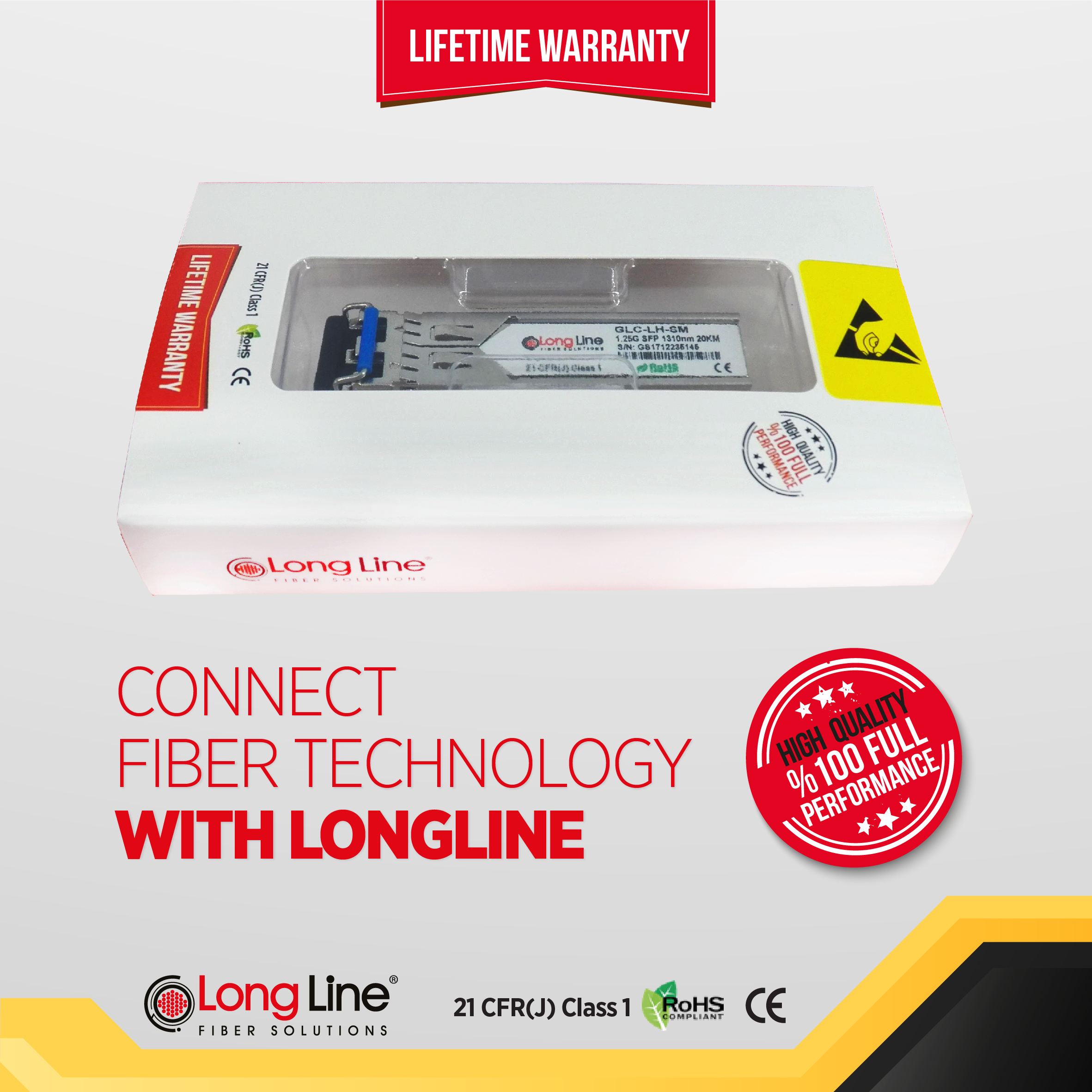 LONGLINE 1000BASE-SX SFP Transceiver Module for MMF 850nm LC Connector for Cisco GLC-SX-MM-LL