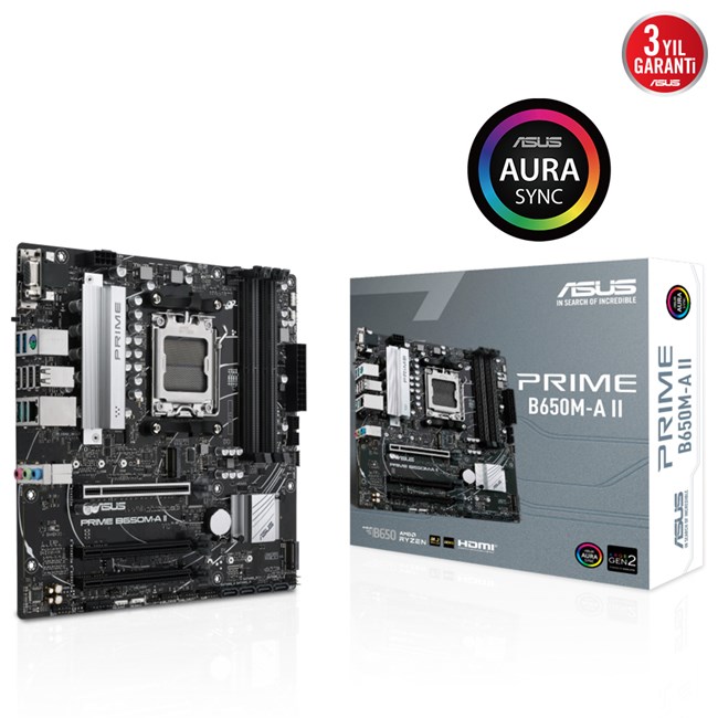 ASUS Prime B650M-A II AM5 Ryzen DDR5 Vga Hdmi Dp