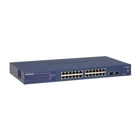 NETGEAR GS724T 24 Port 10/100/1000 2SFP Gigabit Switch GS724T-400EUS
