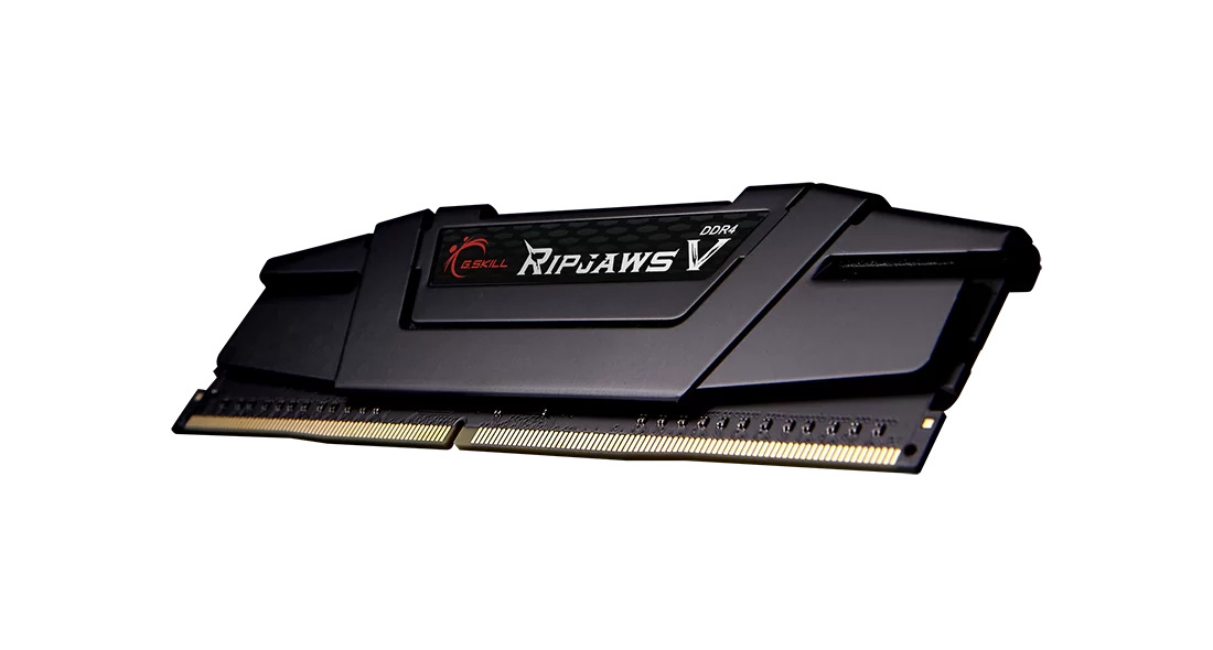 GSKILL RipjawsV Siyah DDR4-3200Mhz CL16 16GB (1X16GB) Single (16-18-18-38) 1.35V